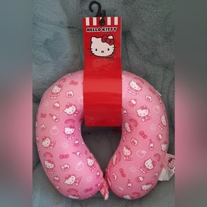 Hello Kitty Pink Memory Form Neck Pillow, Helly Kitty Travel Pillow